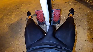 I finish training too hot in my tight spandex, almost edging